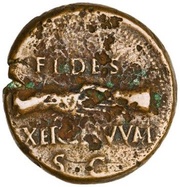 As - Vitellius FIDES EXERCITVVM S C, Rome, 69 reverse image