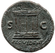 As - Vitellius PROVIDENT S C, Rome, 69 reverse image