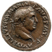 As - Vitellius CERES AVG S C; Ceres obverse image