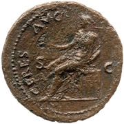 As - Vitellius CERES AVG S C; Ceres, Rome, 69 reverse image
