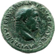 As - Vitellius VICTOR AVGVS S C; Victory obverse image