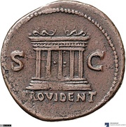 As - Vitellius PROVIDENT S C, Rome, 69 reverse image