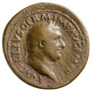 As - Vitellius PAXS AVGVSTI S C; Pax obverse image