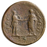 As - Vitellius PAXS AVGVSTI S C; Pax, Rome, 69 reverse image