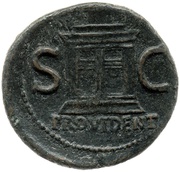 As - Vitellius PROVIDENT S C, Rome, 69 reverse image