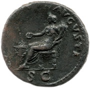 As - Vespasian CONCORDIA AVGVSTI S C; Concordia, Rome, 70 reverse image