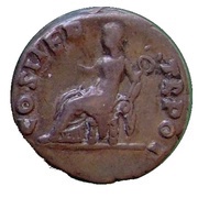As - Vespasian PROVID S C, Rome, 70 reverse image