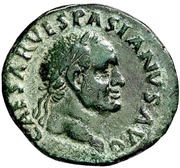 As - Vespasian COS DESIG III TR POT S C; Aequitas obverse image