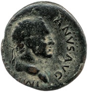 As - Vespasian COS ITER TR POT S C; Pax obverse image