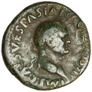As - Vespasian AEQVITAS AVGVSTI S C; Aequitas obverse image