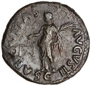 As - Vespasian AEQVITAS AVGVSTI S C; Aequitas, Rome, 71 reverse image