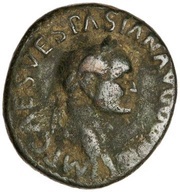 As - Vespasian AEQVITAS AVGVSTI S C; Aequitas obverse image