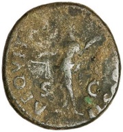 As - Vespasian AEQVITAS AVGVSTI S C; Aequitas, Rome, 71 reverse image