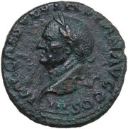 As - Vespasian CONCORDIA AVG S C; Concordia obverse image