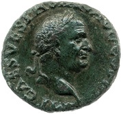 As - Vespasian FELICITAS PVBLICA S C; Felicitas obverse image