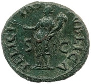 As - Vespasian FELICITAS PVBLICA S C; Felicitas, Rome, 71 reverse image
