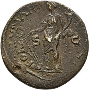 As - Vespasian FORTVNAE REDVCI S C; Fortuna, Rome, 71 reverse image