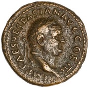 As - Vespasian IVDAEA CAPTA S C; Judaea obverse image