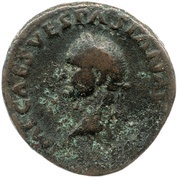 As - Vespasian IVDEA CAPTA S C; Judaea obverse image