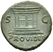 As - Vespasian PROVIDEN S C, Rome, 71 reverse image