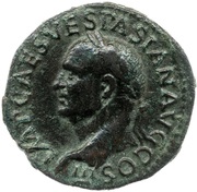 As - Vespasian PROVIDEN S C obverse image