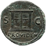 As - Vespasian PROVIDEN S C, Rome, 71 reverse image