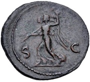 As - Vespasian S C; Victory, Rome, 71 reverse image