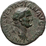 As - Vespasian VICTORIA NAVALIS S C; Victory obverse image