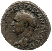 As - Vespasian VICTORIA NAVALIS S C; Victory obverse image