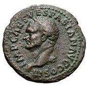 As - Vespasian VICTORIA NAVALIS S C; Victory obverse image
