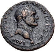 As - Vespasian AEQVITAS AVGSTI S C; Aequitas obverse image