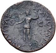 As - Vespasian AEQVITAS AVGSTI S C; Aequitas, Rome, 71 reverse image
