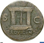 As - Vespasian PROVIDENT S C, Rome, 71 reverse image