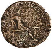 As - Vespasian SECVRITAS AVGVSTI S C; Securitas, Rome, 71 reverse image
