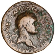 As - Vespasian SECVRITAS AVGVSTI S C; Securitas obverse image