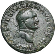 As - Vespasian SECVRITAS AVGVSTI S C; Securitas obverse image