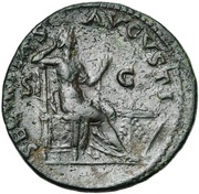 As - Vespasian SECVRITAS AVGVSTI S C; Securitas, Rome, 71 reverse image