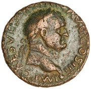 As - Vespasian VICTORIA AVGVSTI S C; Victory obverse image