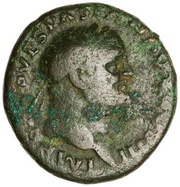 As - Vespasian VICTORIA AVGVSTI S C; Victory obverse image