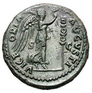 As - Titus VICTORIA AVGVSTI S C; Victory, Rome, 72 reverse image