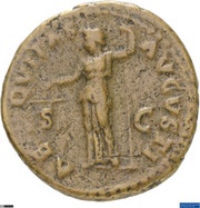 As - Titus AEQVITAS AVGVSTI S C; Aequitas, Rome, 72 reverse image