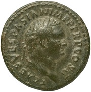 As - Titus IVDAEA CAPTA S C; Judaea obverse image