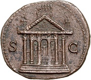 As - Domitian S C, Rome, 72 reverse image