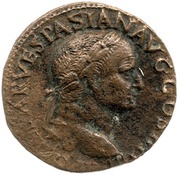 As - Vespasian AEQVITAS AVGVSTI S C; Aequitas obverse image