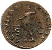 As - Vespasian AEQVITAS AVGVSTI S C; Aequitas, Rome, 72 reverse image