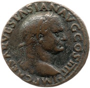 As - Vespasian PROVIDENT S C obverse image
