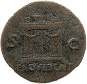 As - Vespasian PROVIDENT S C, Rome, 72 reverse image