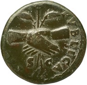 As - Vespasian FIDES PVBLICA S C, Rome, 72-73 reverse image