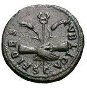 As - Titus FIDES PVBLICA S C, Rome, 73 reverse image
