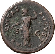 As - Vespasian AEQVITAS AVGVST S C; Aequitas, Rome, 73 reverse image